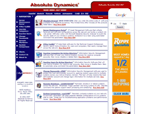 Tablet Screenshot of absolutedynamics.com